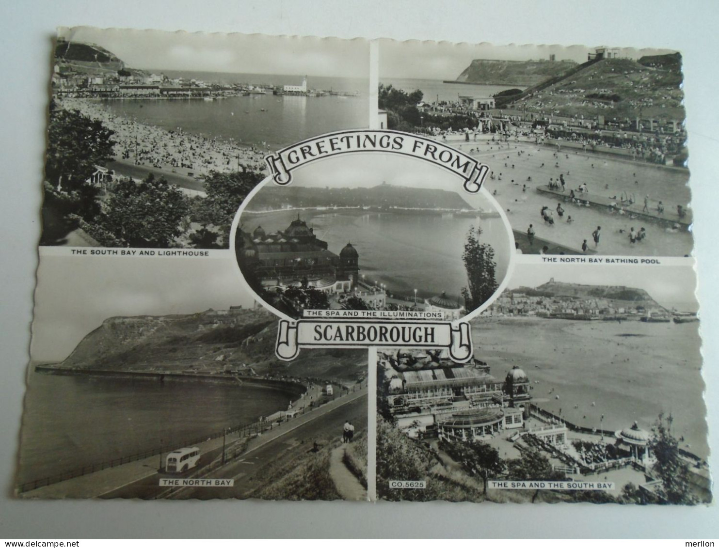 D196562    UK  Yorkshire -North Bay  - Pool - -Spa -South Bay-   Scarborough 1957  Sent To Hungary - Scarborough