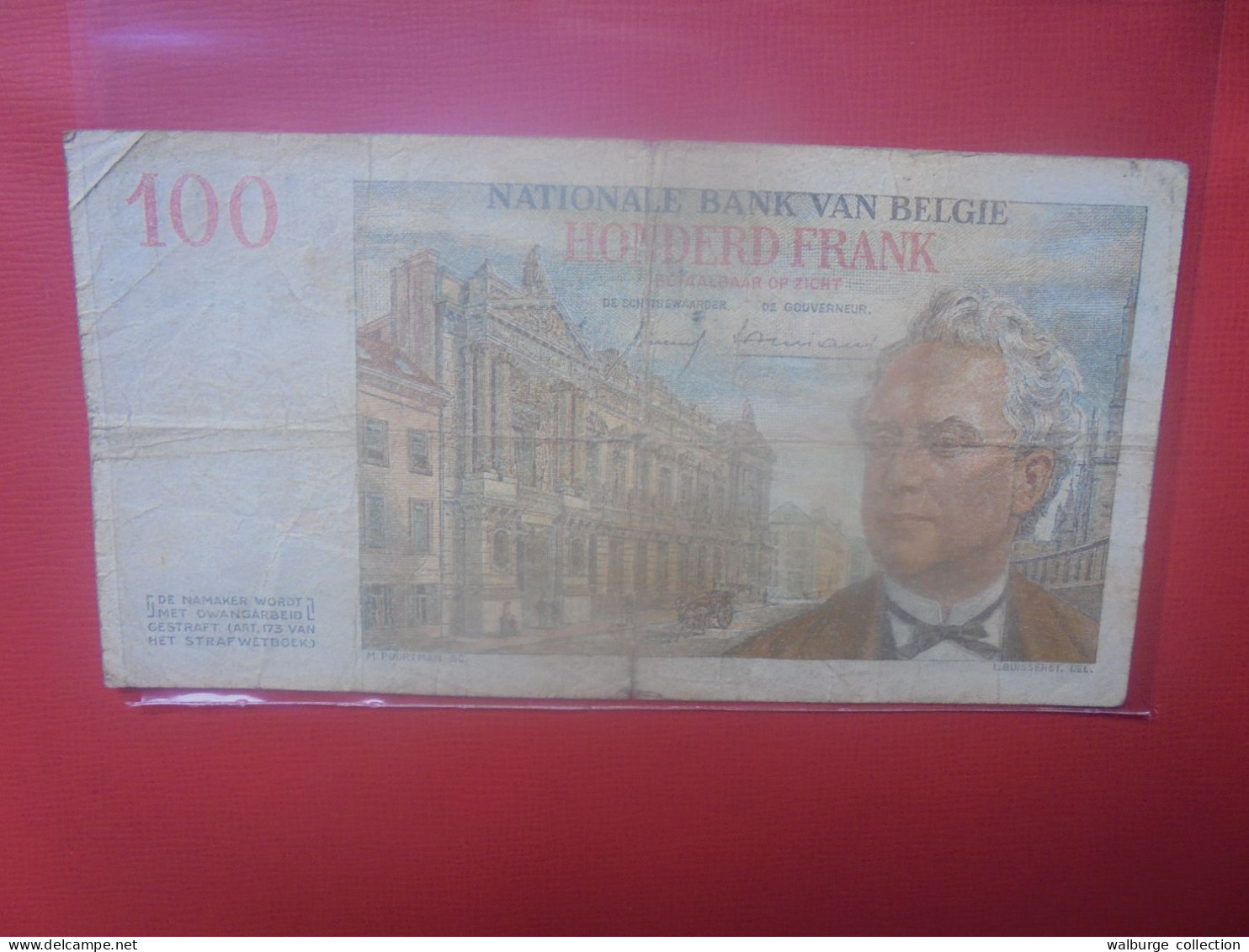 BELGIQUE 100 Francs 1957 Circuler (B.18) - 100 Francos