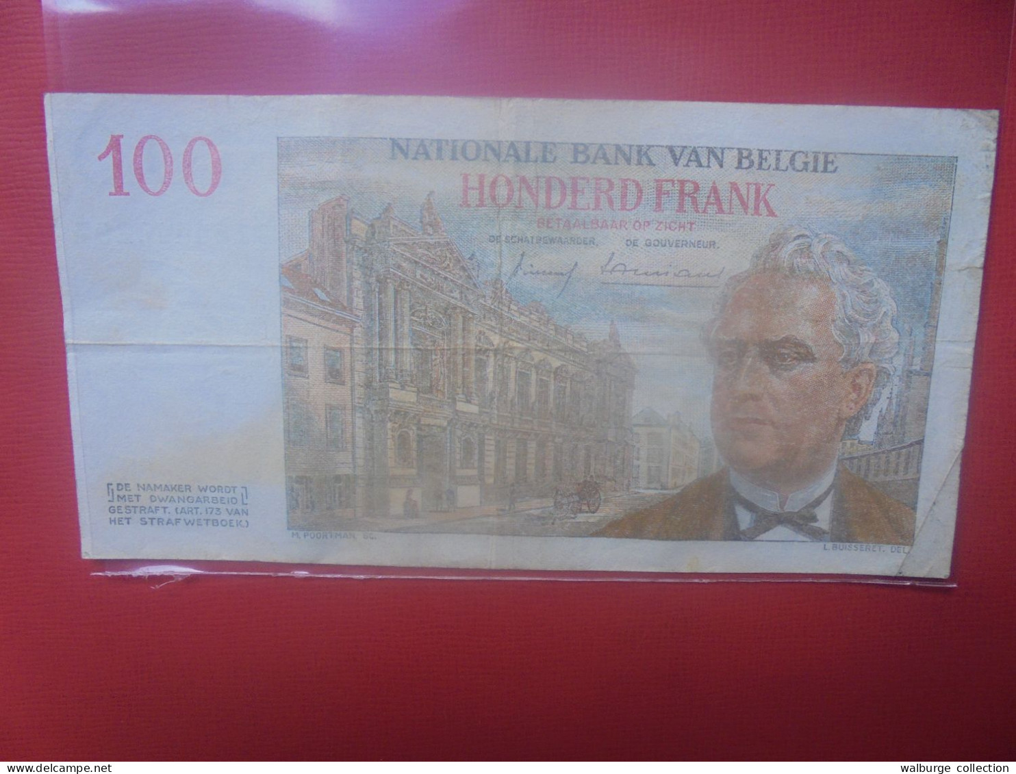 BELGIQUE 100 Francs 1958 Circuler (B.18) - 100 Francos