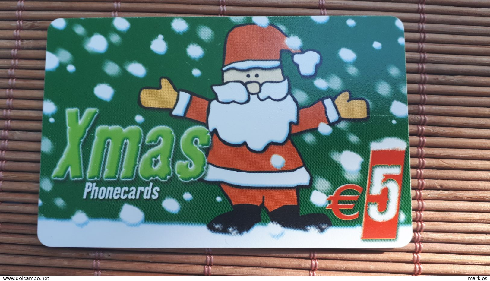 Christmas Prepaidcard Belgium Used Low Issue Rare - Noel