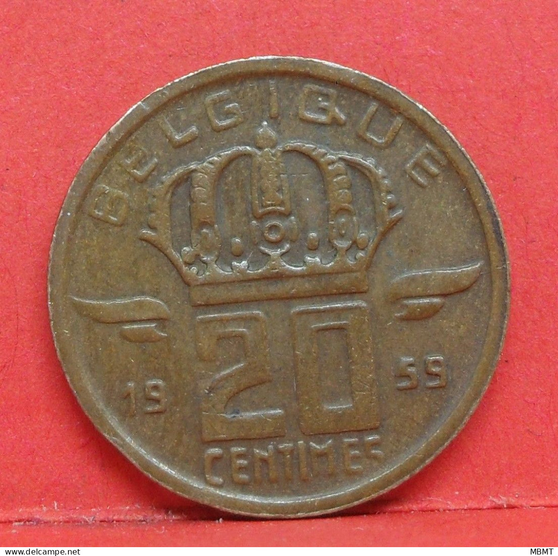 20 Centimes 1959 - TTB - Pièce Monnaie Belgique - Article N°1677 - 20 Centimes