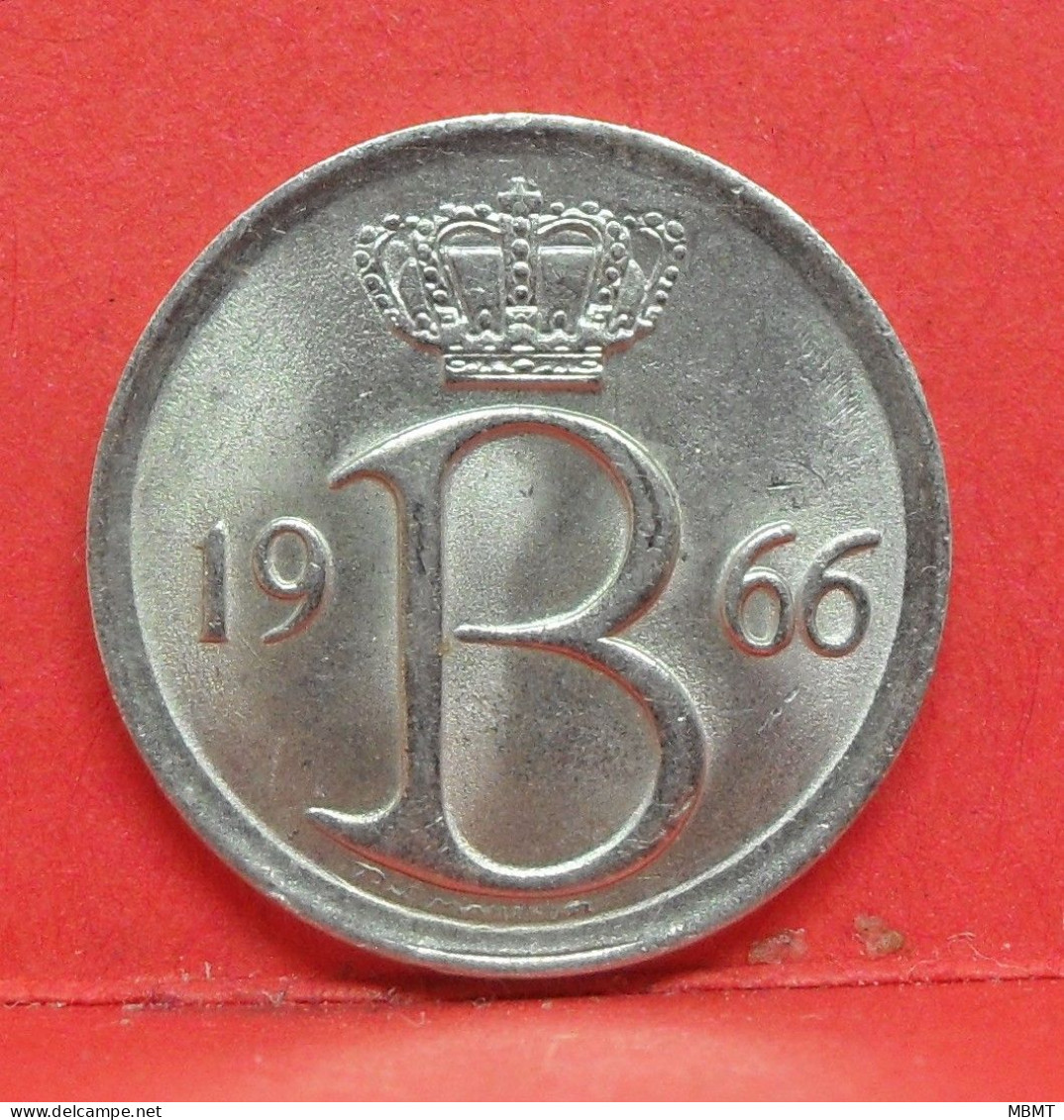 25 Centimes 1966 - TTB - Pièce Monnaie Belgique - Article N°1683 - 25 Cents