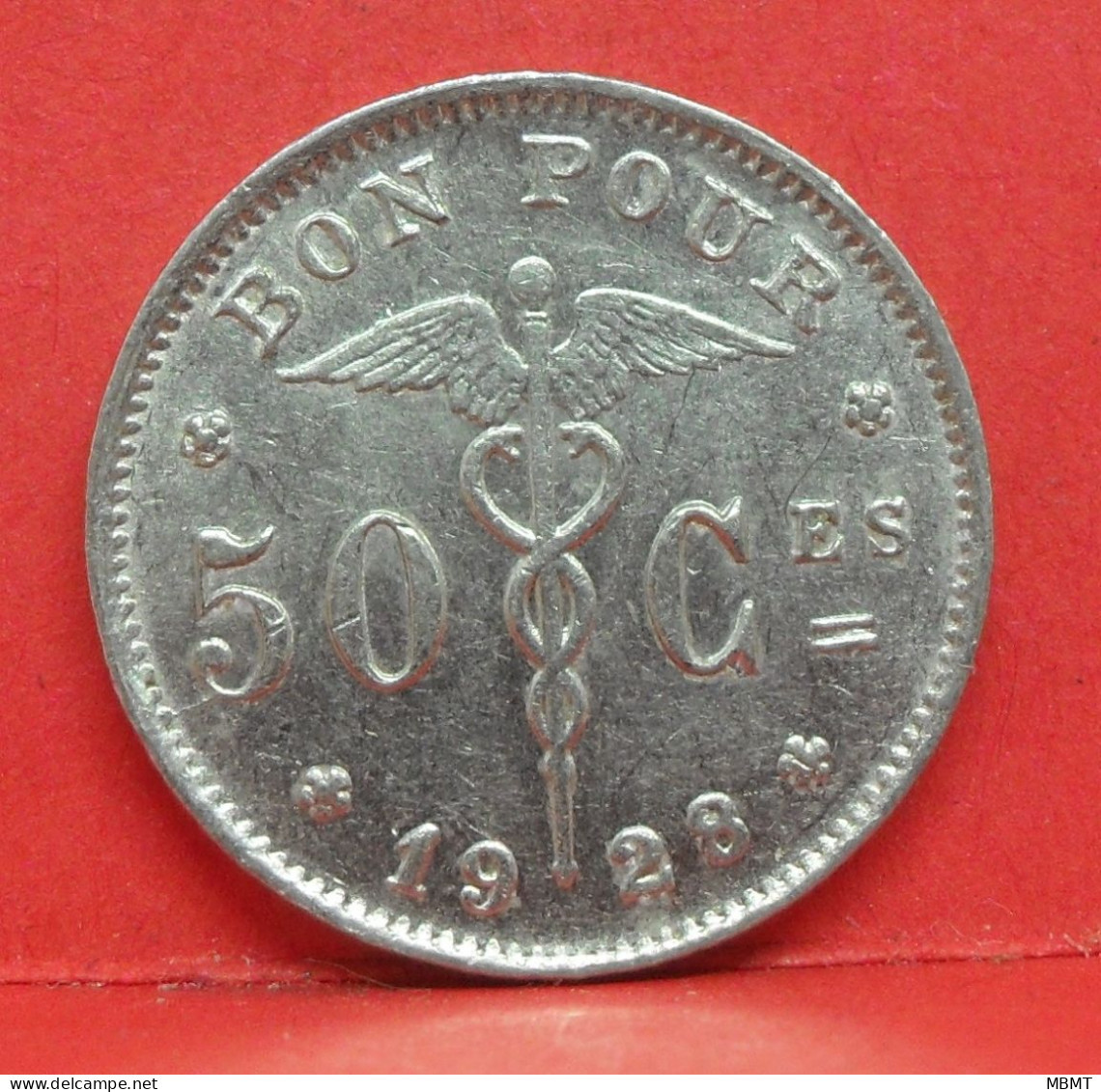 50 Centimes 1928 - SUP - Pièce Monnaie Belgique - Article N°1697 - 50 Cent