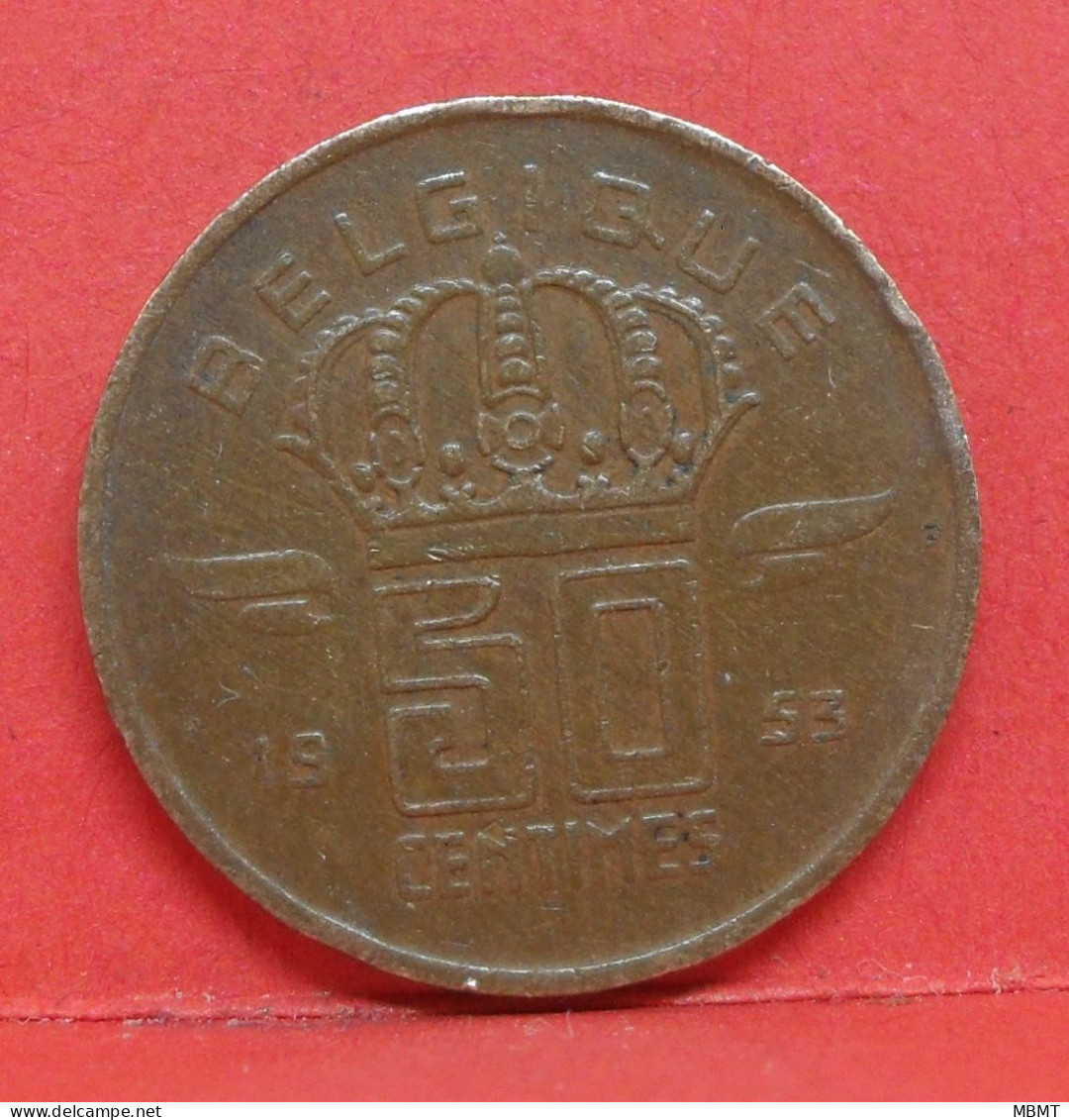 50 Centimes 1953 - TTB - Pièce Monnaie Belgique - Article N°1702 - 50 Cent