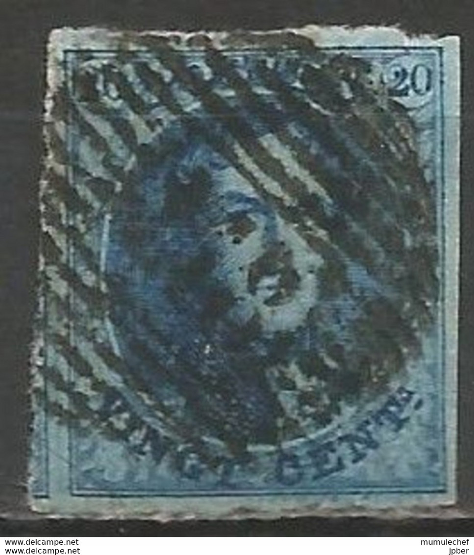 Belgique - Léopold Ier "Médaillon" - N°7 - Obl. P118 TIRLEMONT - 1851-1857 Médaillons (6/8)