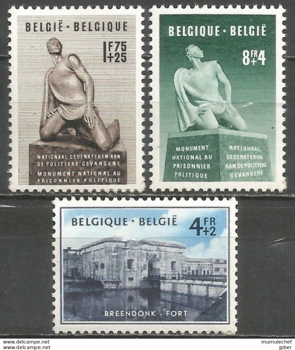 Belgique - N°860à862** - Breendonck - Monument Au Prisonnier Politique (sculpteur Ianchelevici) - Le Fort - Unused Stamps