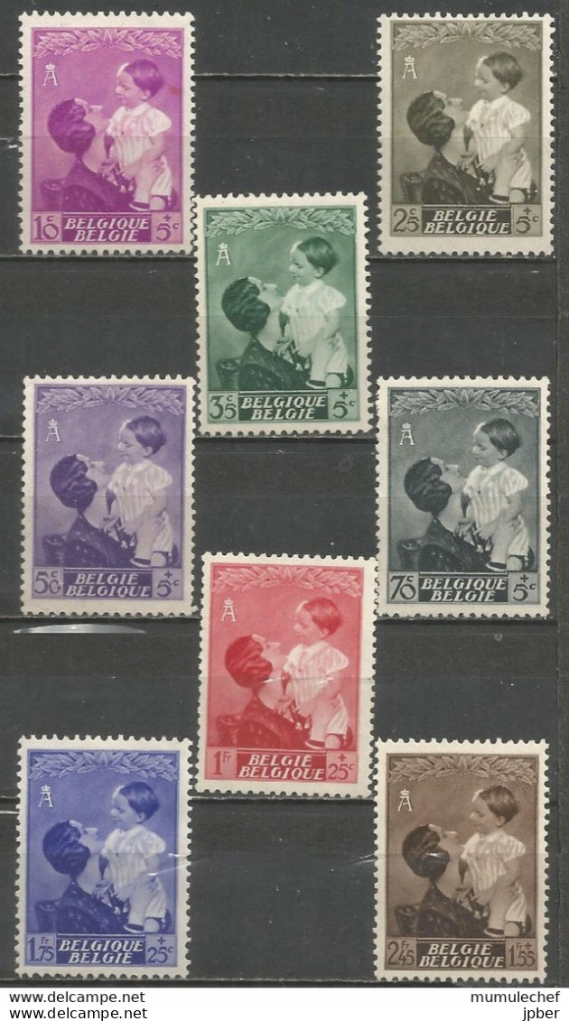 Belgique - N°447à454 */(*)- Reine Astrid Et Prince Baudouin - Unused Stamps