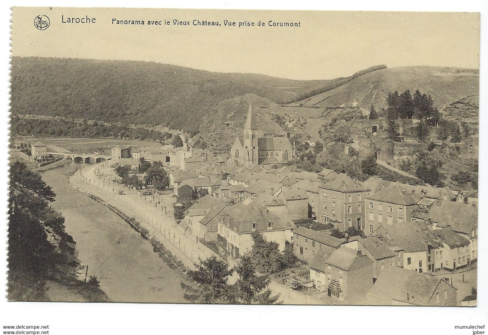 Belgique - LA ROCHE EN ARDENNE - 1 CP - Panorama, Vieux Château - La-Roche-en-Ardenne