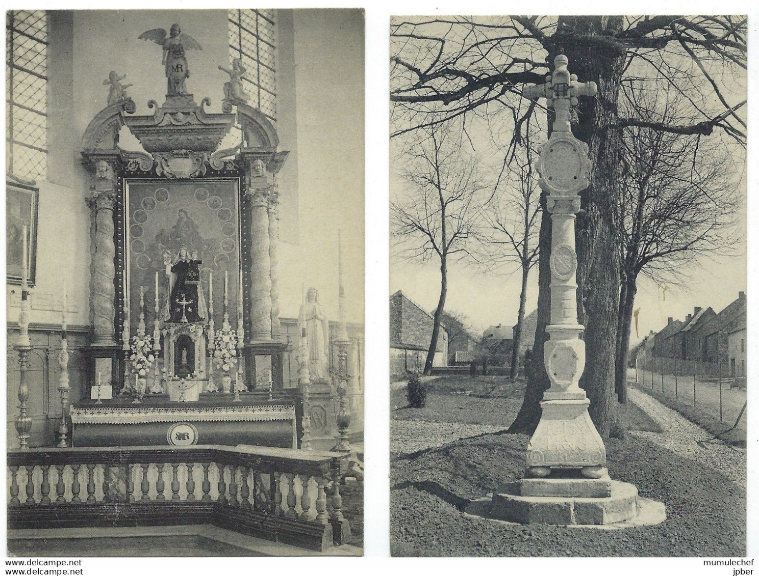 Belgique - FOY NOTRE-DAME - 2 CP - Le Pilori , Autel De L'Eglise - Dinant