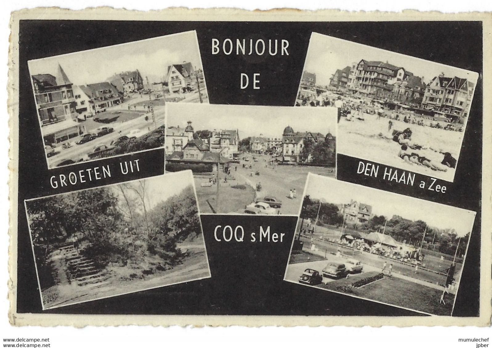 Belgique - Coq-sur-Mer - 1 CP - Vues Multiples 1959 - De Haan