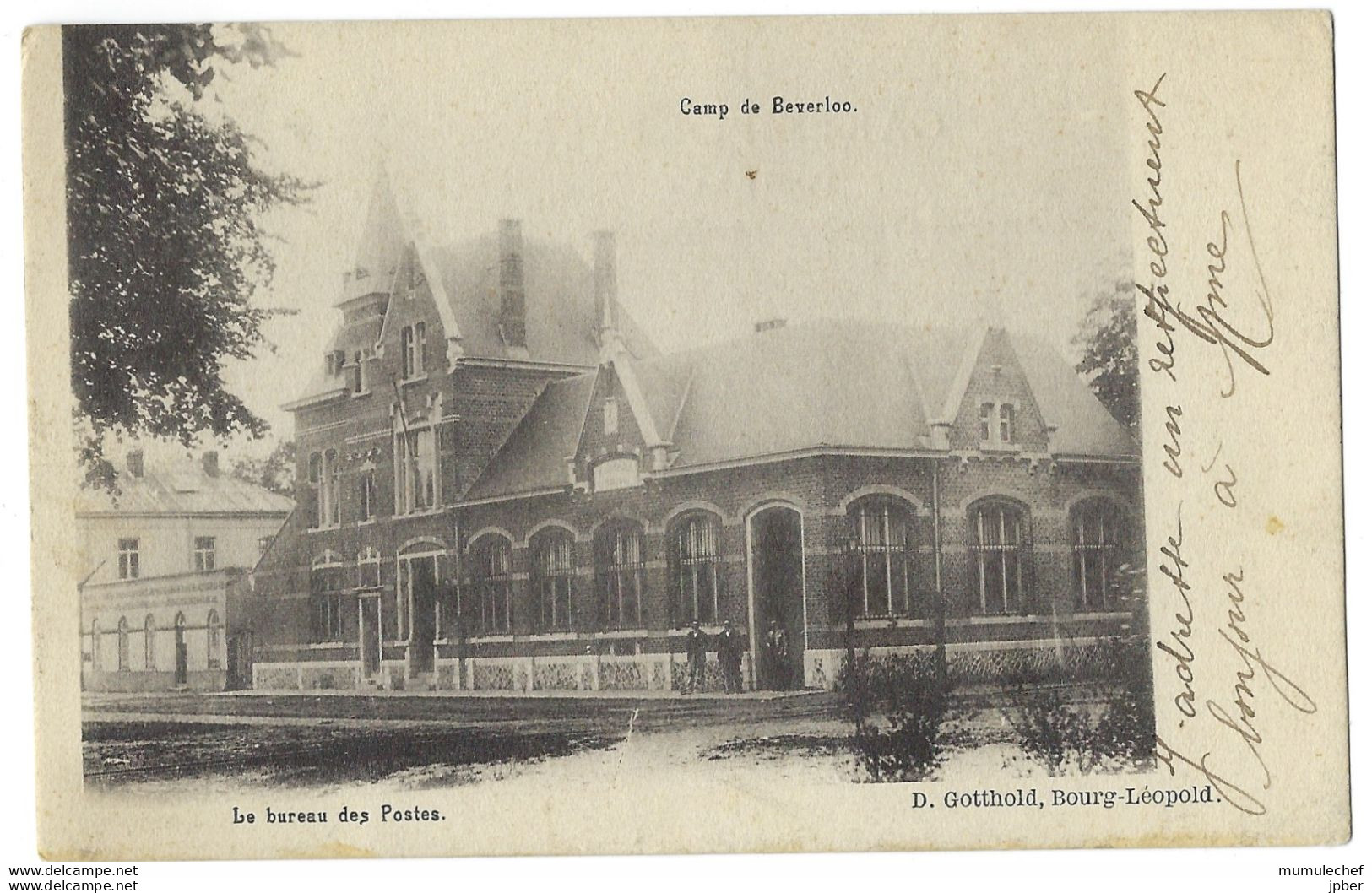 Belgique - BEVERLOO - Le Camp - Le Bureau Des Postes - Leopoldsburg (Kamp Van Beverloo)