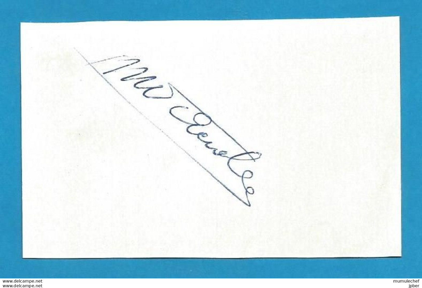 Signature / Dédicace / Autographe Original Michel Van Aerde -  Coureur Cycliste Belge - Deportivo