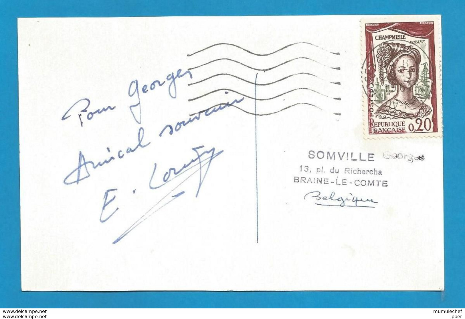 Signature / Dédicace / Autographe Original De Etienne LORIN, Accordéoniste Compositeur - Other & Unclassified