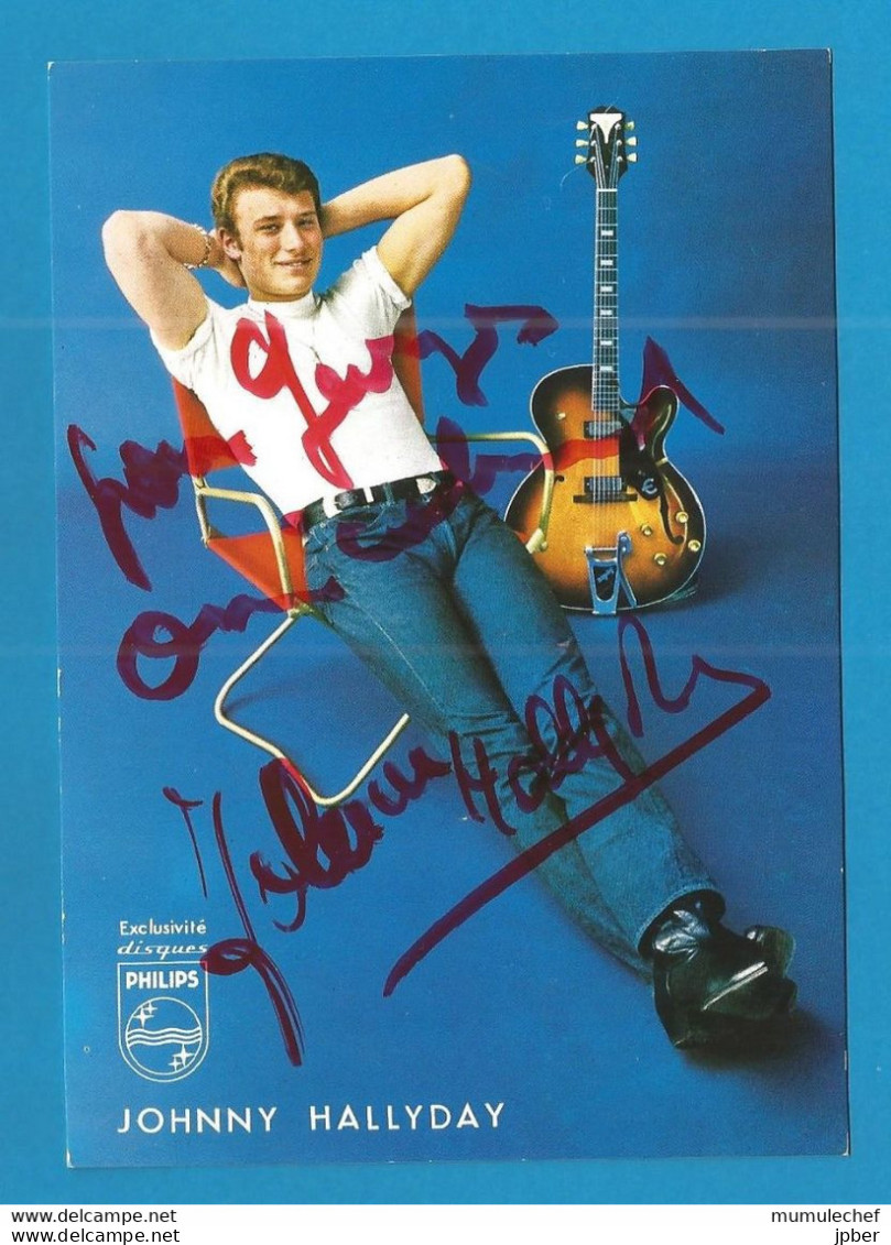 Signature / Dédicace / Autographe Original De JOHNNY HALLYDAY - - Autres & Non Classés