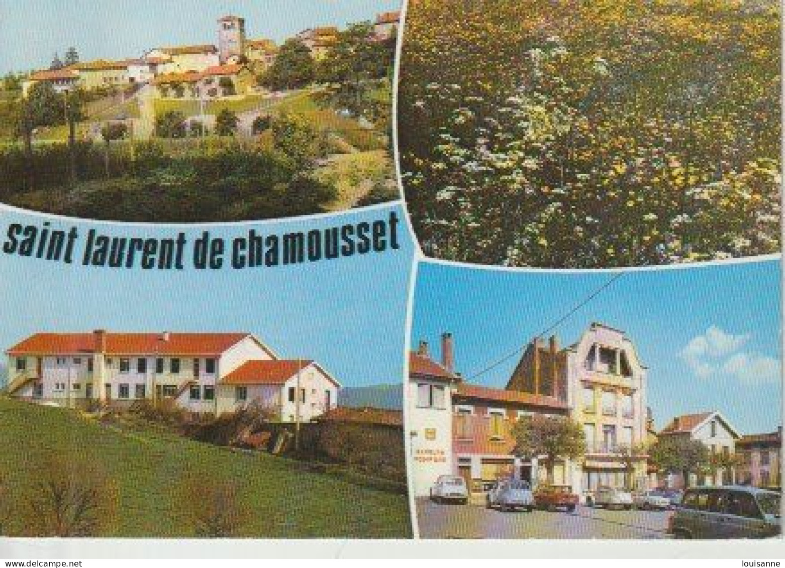 ST.  LAURENT  DE  CHAMOUSSET  ( 69 )   CP M   4  VUES   ( 223 : 7 / 48  ) - Saint-Laurent-de-Chamousset