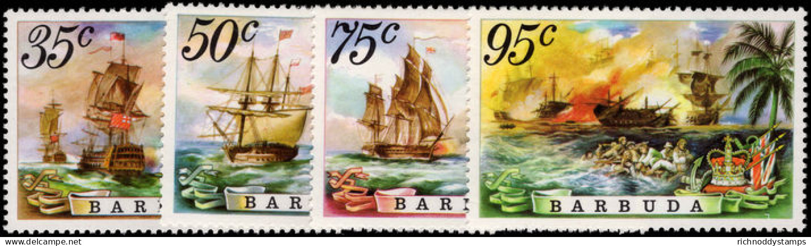 Barbuda 1975 Sea Battles Unmounted Mint. - Barbuda (...-1981)