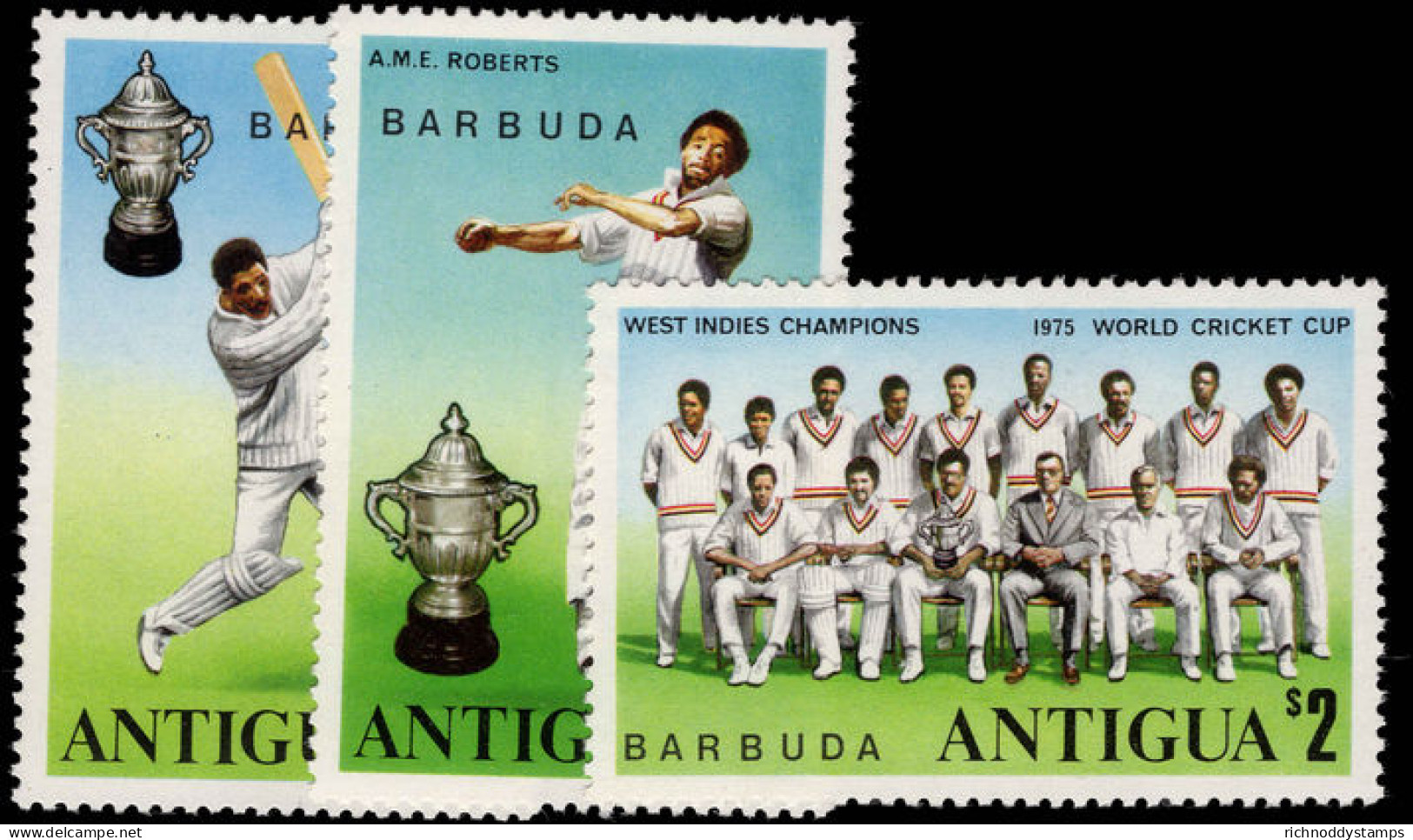 Barbuda 1975 World Cup Cricket Winners Unmounted Mint. - Barbuda (...-1981)