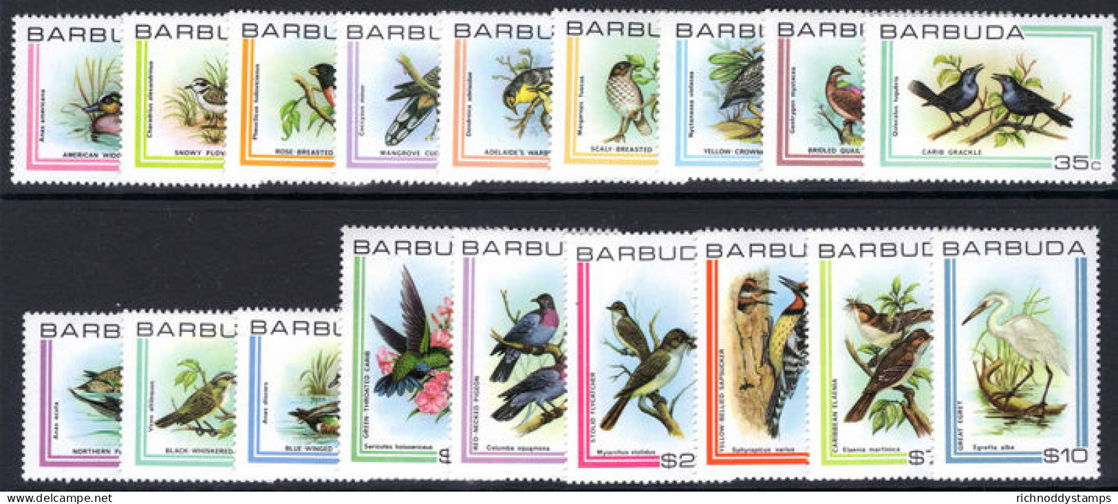 Barbuda 1980 Birds Unmounted Mint. - Barbuda (...-1981)