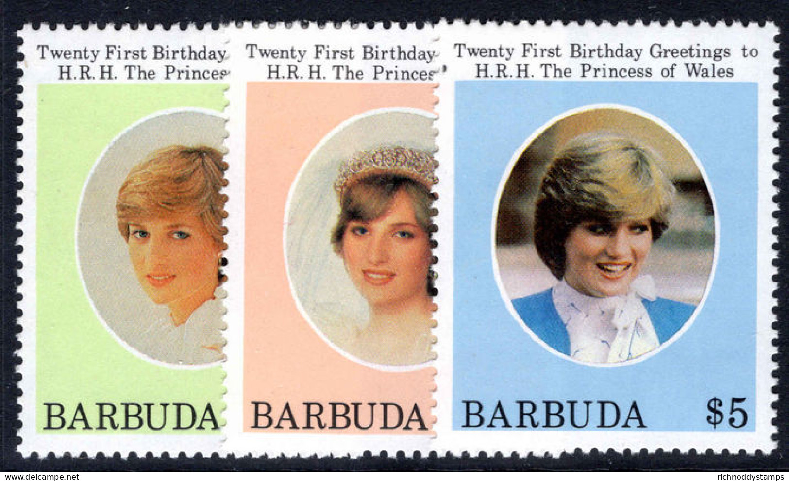 Barbuda 1981 Princess Of Wales Birthday (1st Issue) Unmounted Mint. - Barbuda (...-1981)