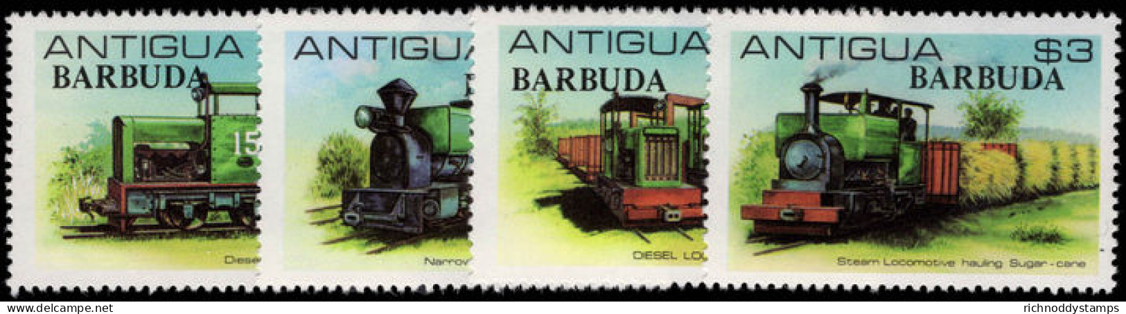 Barbuda 1981 Sugar Cane Trains Unmounted Mint. - Barbuda (...-1981)