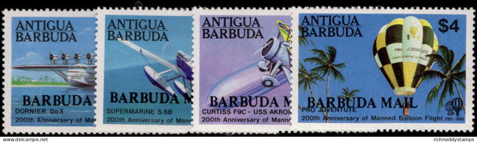 Barbuda 1983 Manned Flight (2nd Issue) Unmounted Mint. - Barbuda (...-1981)