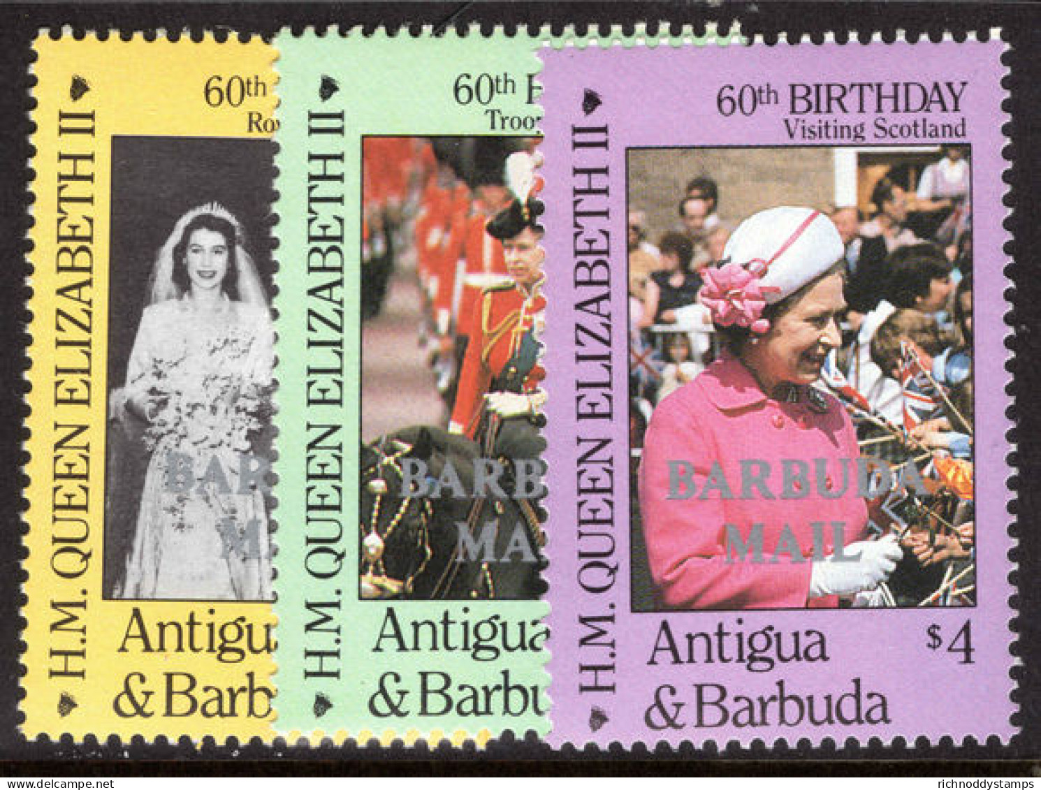 Barbuda 1986 60th Birthday Of Queen Elizabeth 2nd Issue Unmounted Mint. - Barbuda (...-1981)