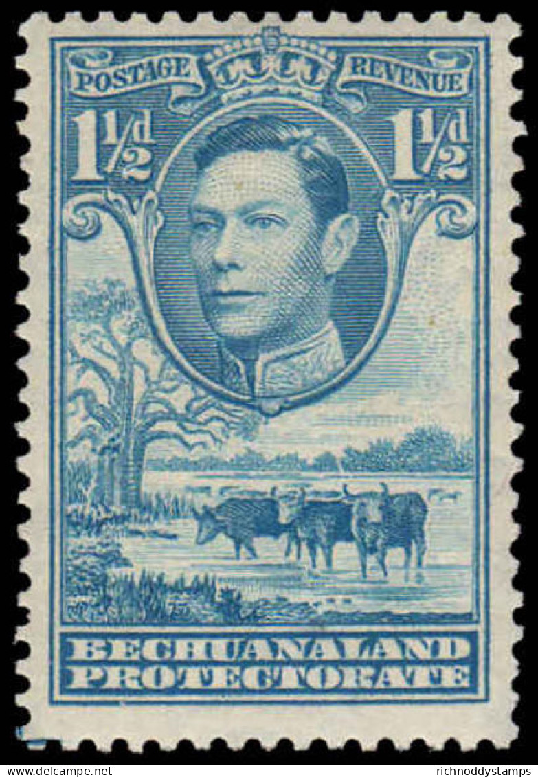 Bechuanaland 1938-52 1&#189;d Dull Blue Fine Mint Lightly Hinged..  - 1885-1964 Bechuanaland Protectorate