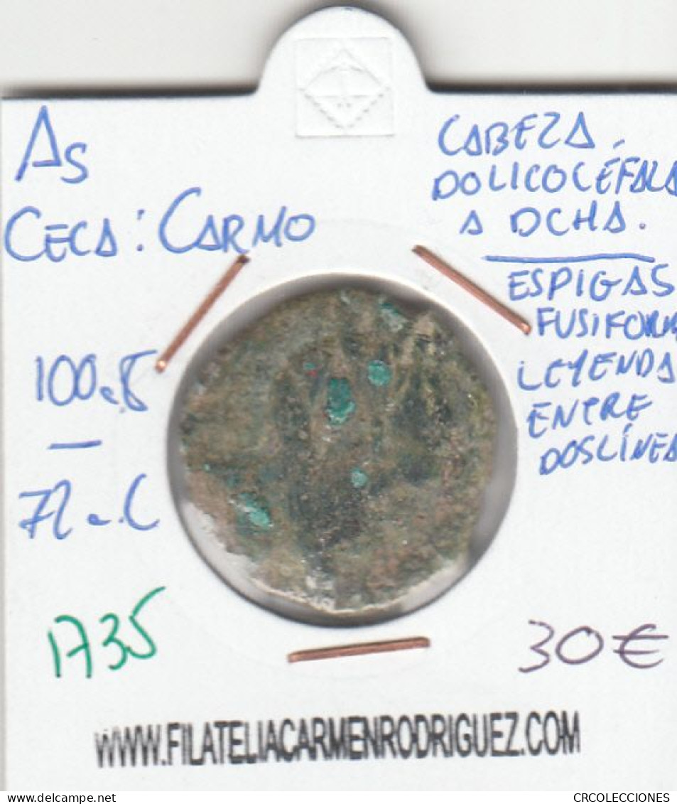 CRE1735 MONEDA ROMANA AS VER DESCRIPCION EN FOTO - Altri & Non Classificati