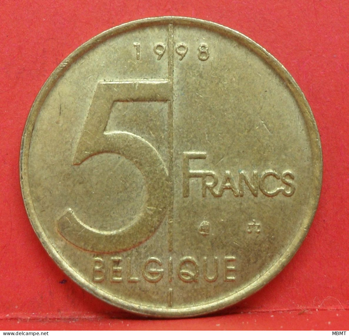 5 Francs 1998 - TTB - Pièce Monnaie Belgique - Article N°1836 - 5 Francs