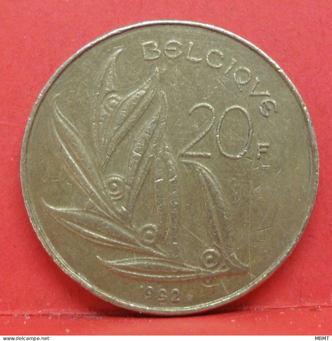 20 Francs 1992 - TB - Pièce Monnaie Belgique - Article N°1847 - 20 Francs