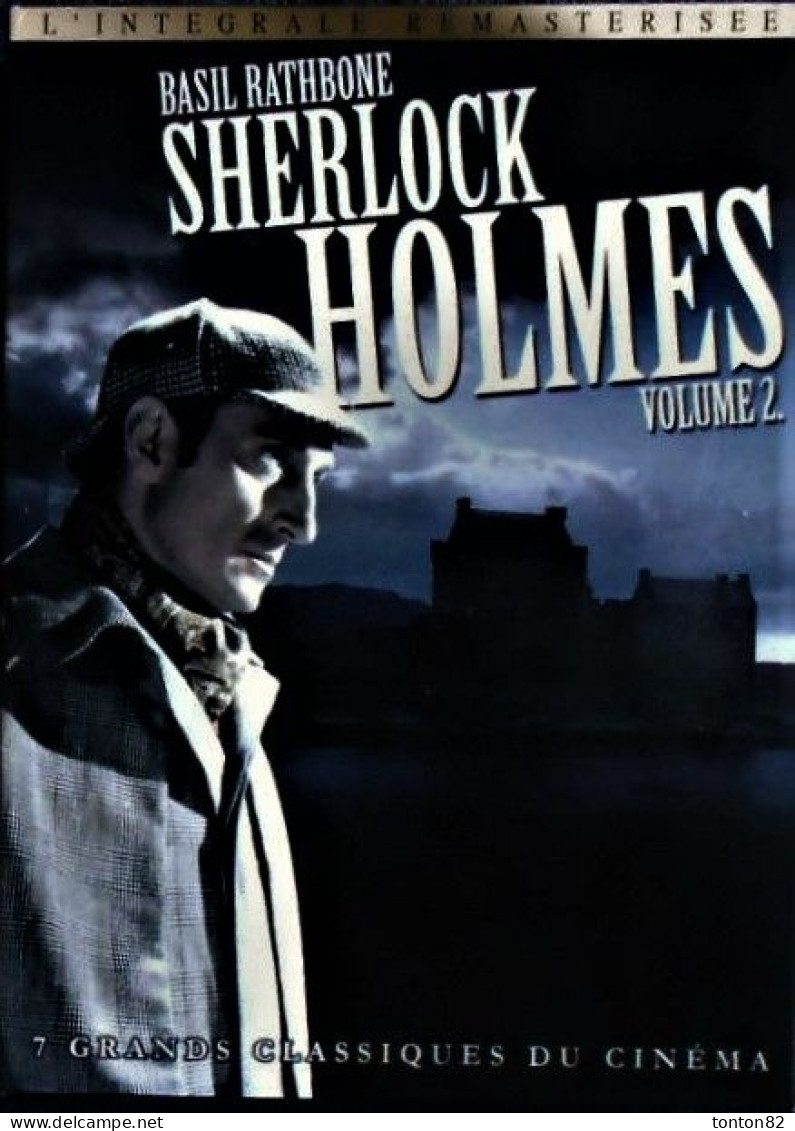 SHERLOCK HOLMES -  Basil Rathbone  - Nigel Bruce - Coffret 7 DVD - Avec Rappel De L'affiche En Couleur . - Crime