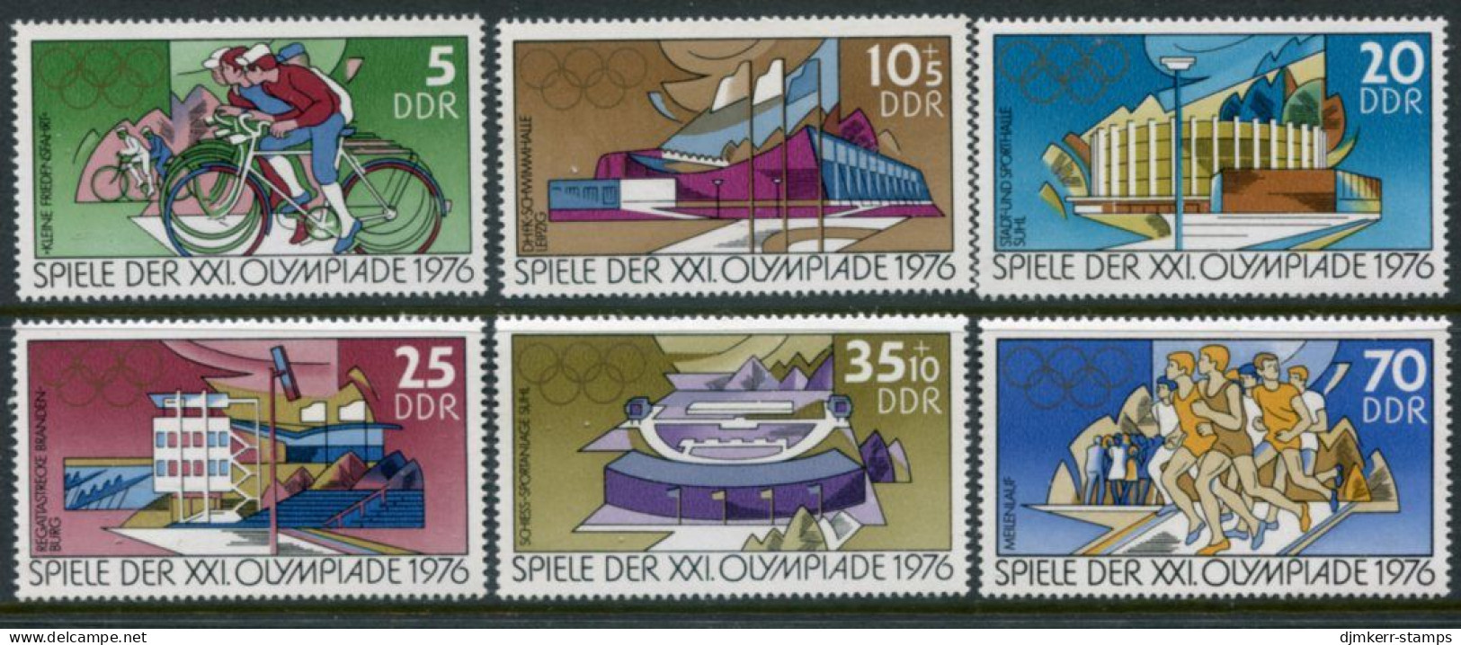 DDR / E. GERMANY 1976 Olympic Games, Montreal MNH / **..  Michel 2126-31 - Neufs
