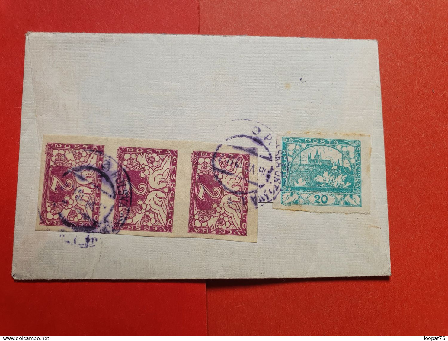 Tchécoslovaquie - Petite Enveloppe Voyagée, Affranchissement Au Verso - Réf 1635 - Covers & Documents