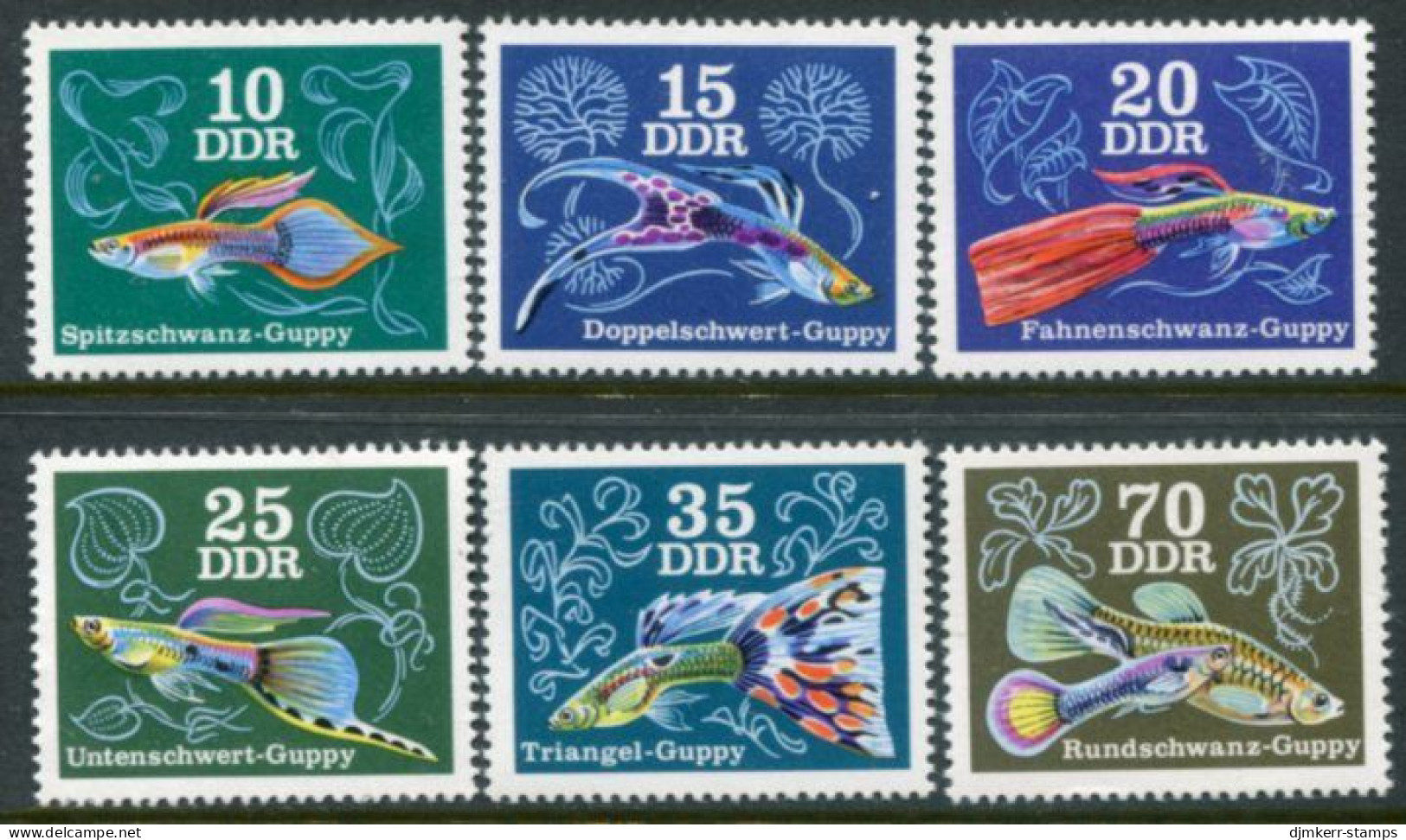 DDR / E. GERMANY 1976  Aquarium Fish MNH / **....  Michel 2176-81 - Unused Stamps
