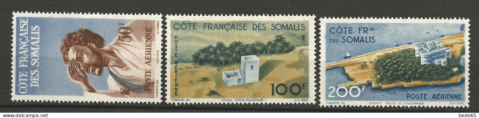 COTE DES SOMALIS PA Série Complète N° 20 à 22 NEUF* Avec Ou TRACE DE CHARNIERE   / Hinge  / MH - Autres & Non Classés