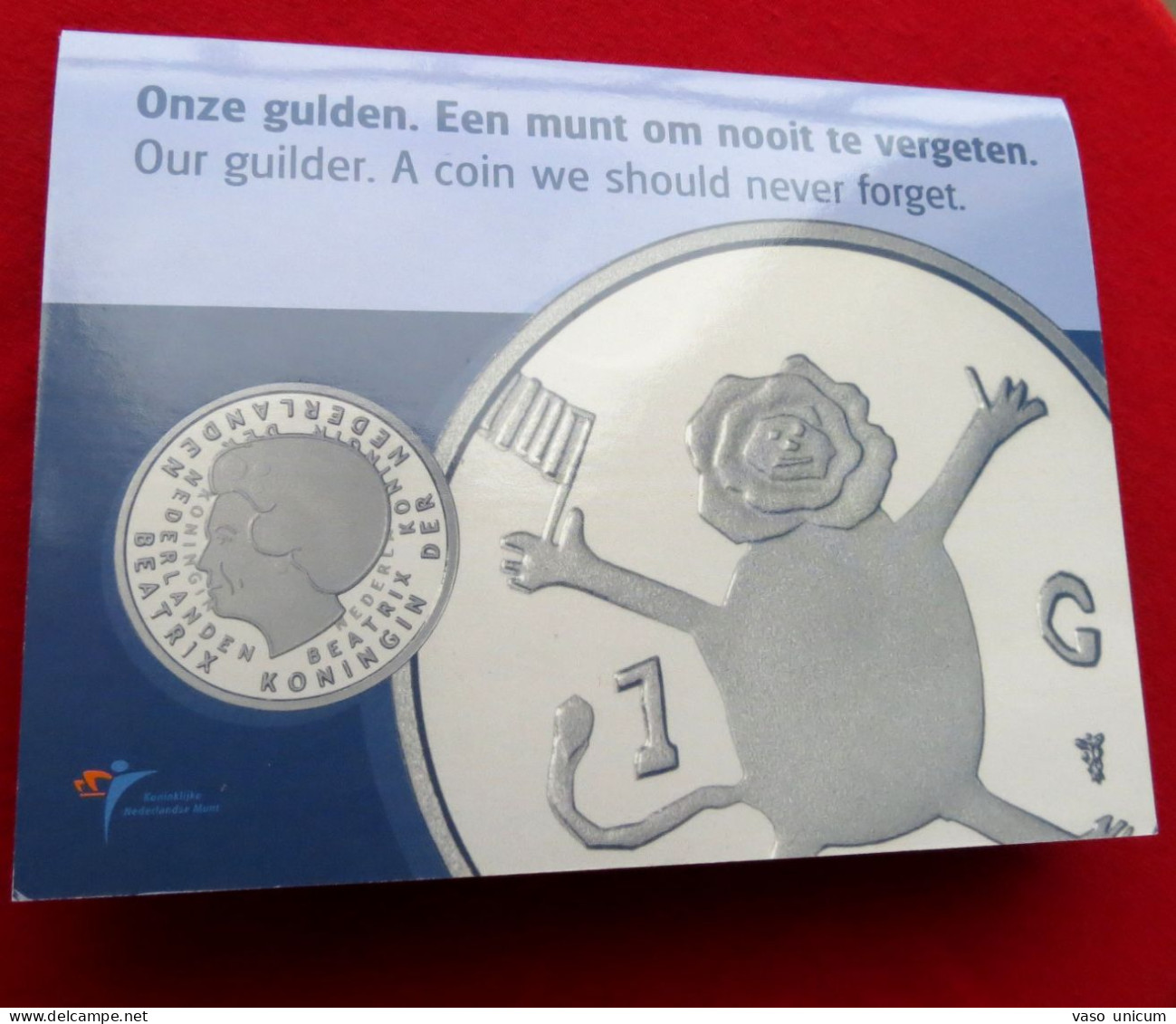 Netherlands 1 Gulden 2001 Last Gulden Nederland Folder - Altri & Non Classificati
