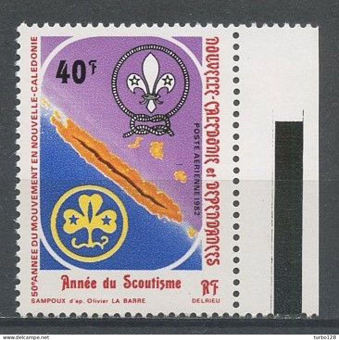 CALEDONIE 1982 PA N° 223 ** Neuf MNH Superbe C 1.70 € Scoutisme Carte Emblème Scouts - Zonder Classificatie