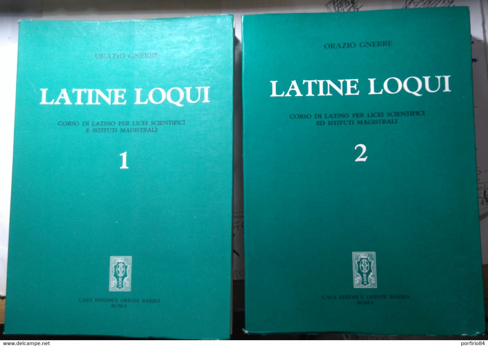 ORAZIO GNERRE LATINE LOQUI EDITORE O. BARJES 2 VOLUMI - Taalcursussen