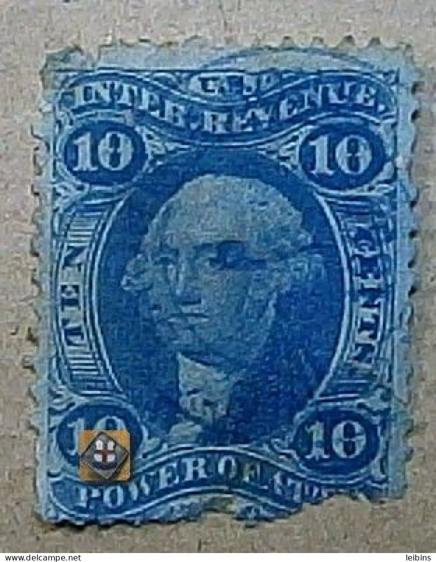 1862 USA Sc.R37c, 10c, Revenue /o ! - Revenues