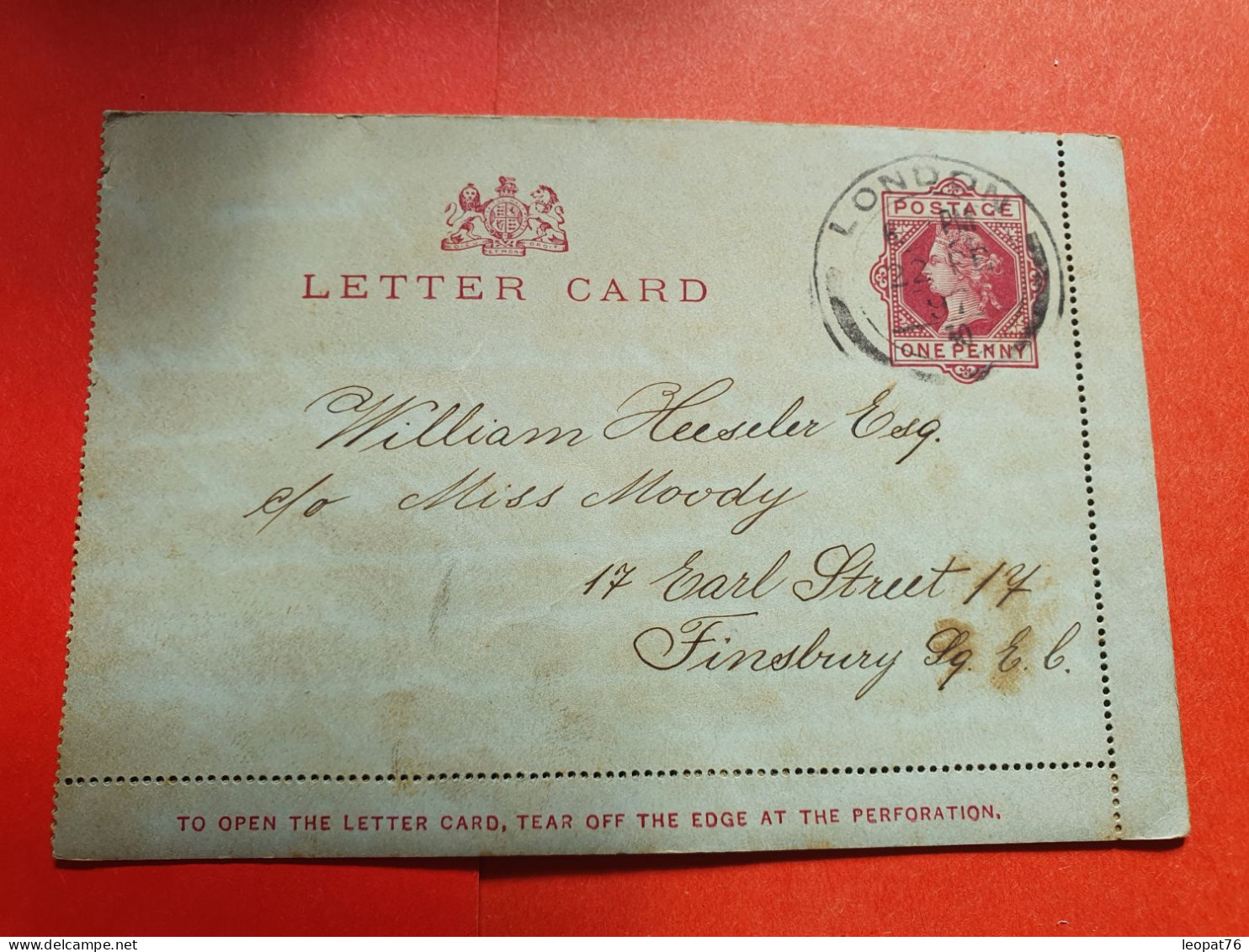 GB - Entier Postal De Londres Pour Londres En 1897 - Réf 1644 - Interi Postali