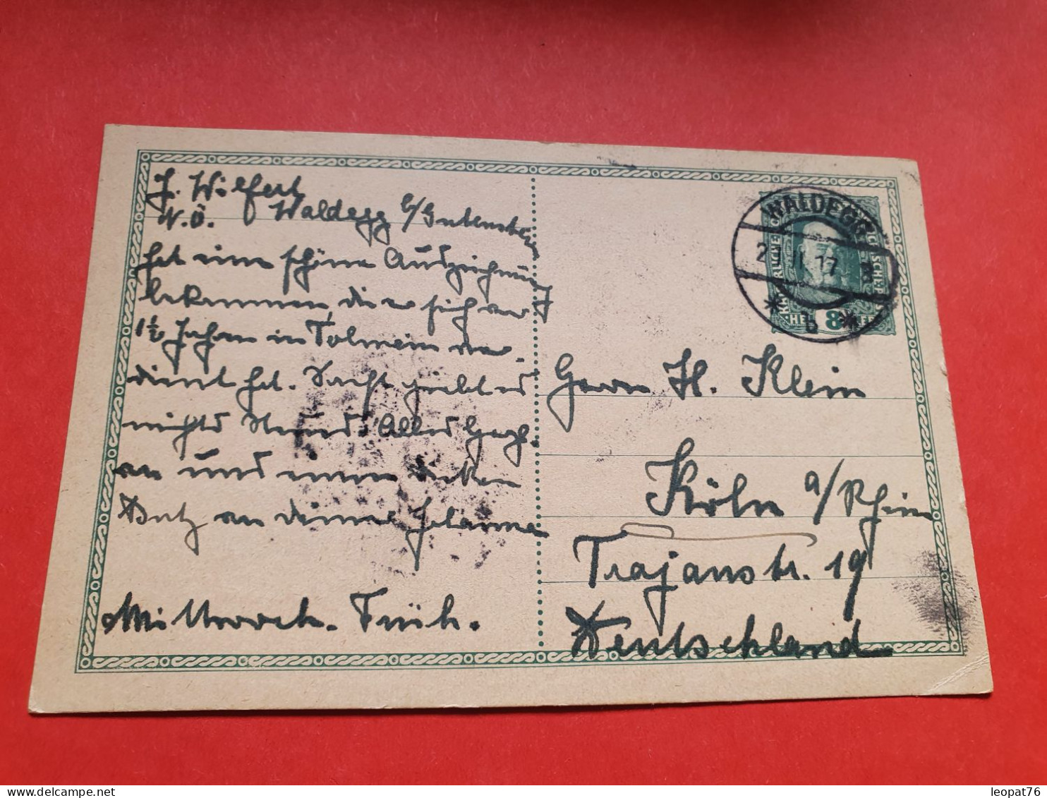 Autriche - Entier De Waldegg Pour L'Allemagne En 1917 - Réf 1673 - Briefkaarten