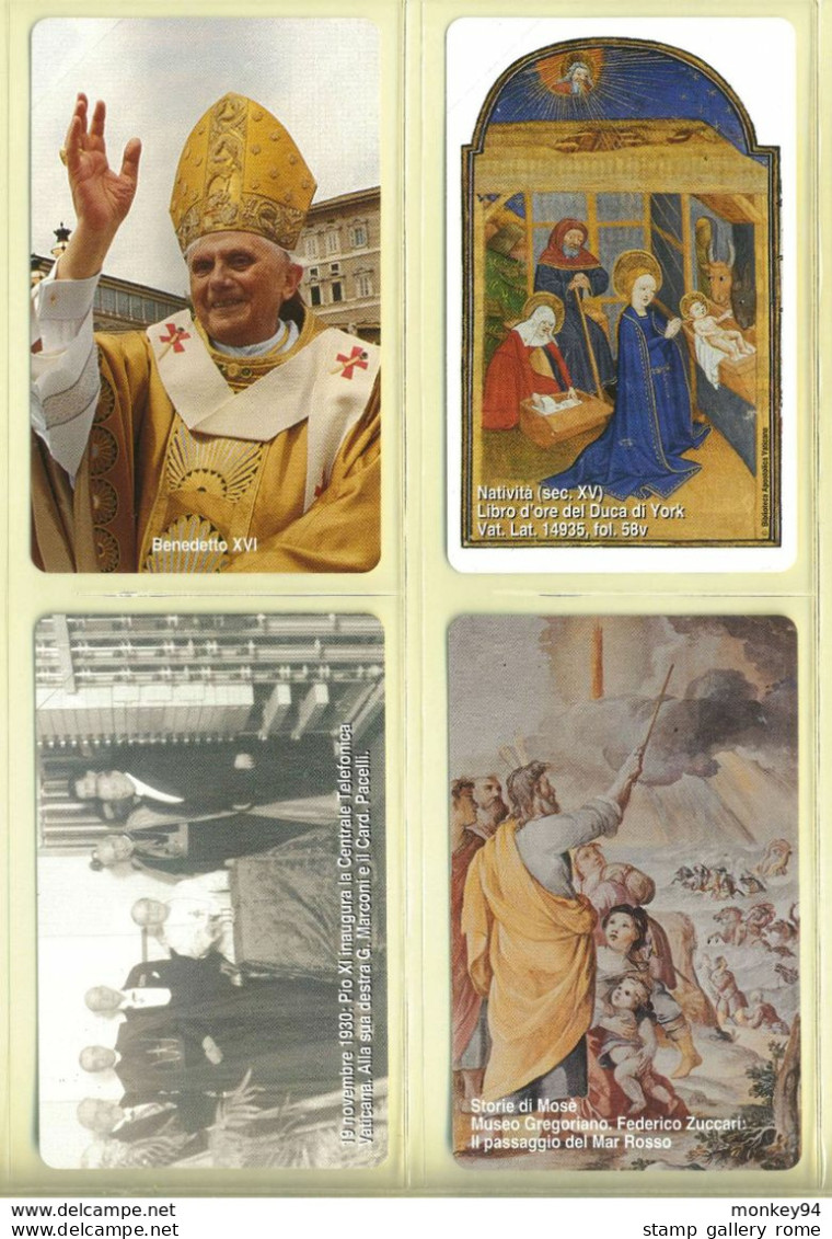 CARTA TELEFONICA VATICANA €- NUMERO 138/141 - NUOVA - URMET- GARANTITE MAGNETIZZATE - VATICAN PHONE CARD - Vatican