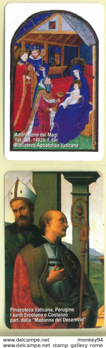 CARTA TELEFONICA VATICANA €- NUMERO 102/105- NUOVA - URMET- GARANTITE MAGNETIZZATE - VATICAN PHONE CARD - Vatican