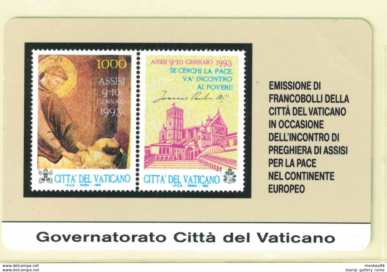 CARTA TELEFONICA VATICANA - NUMERO 1 - NUOVA - URMET- GARANTITA MAGNETIZZATA SERIE 1-000019375 - VATICAN PHONE CARD - Vatican