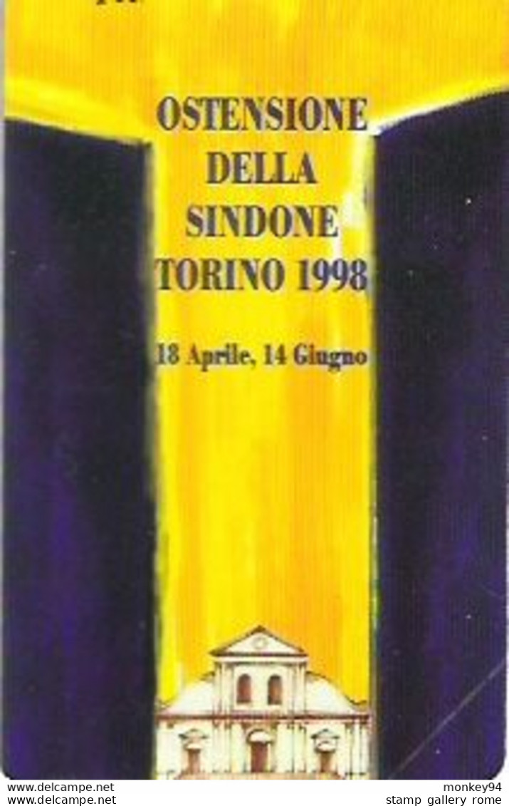 TELECOM - OSTENSIONE DELLA SINDONE - TORINO 1998 -  LIRE 5000 - GOLDEN 804 - Öff. Sonderausgaben