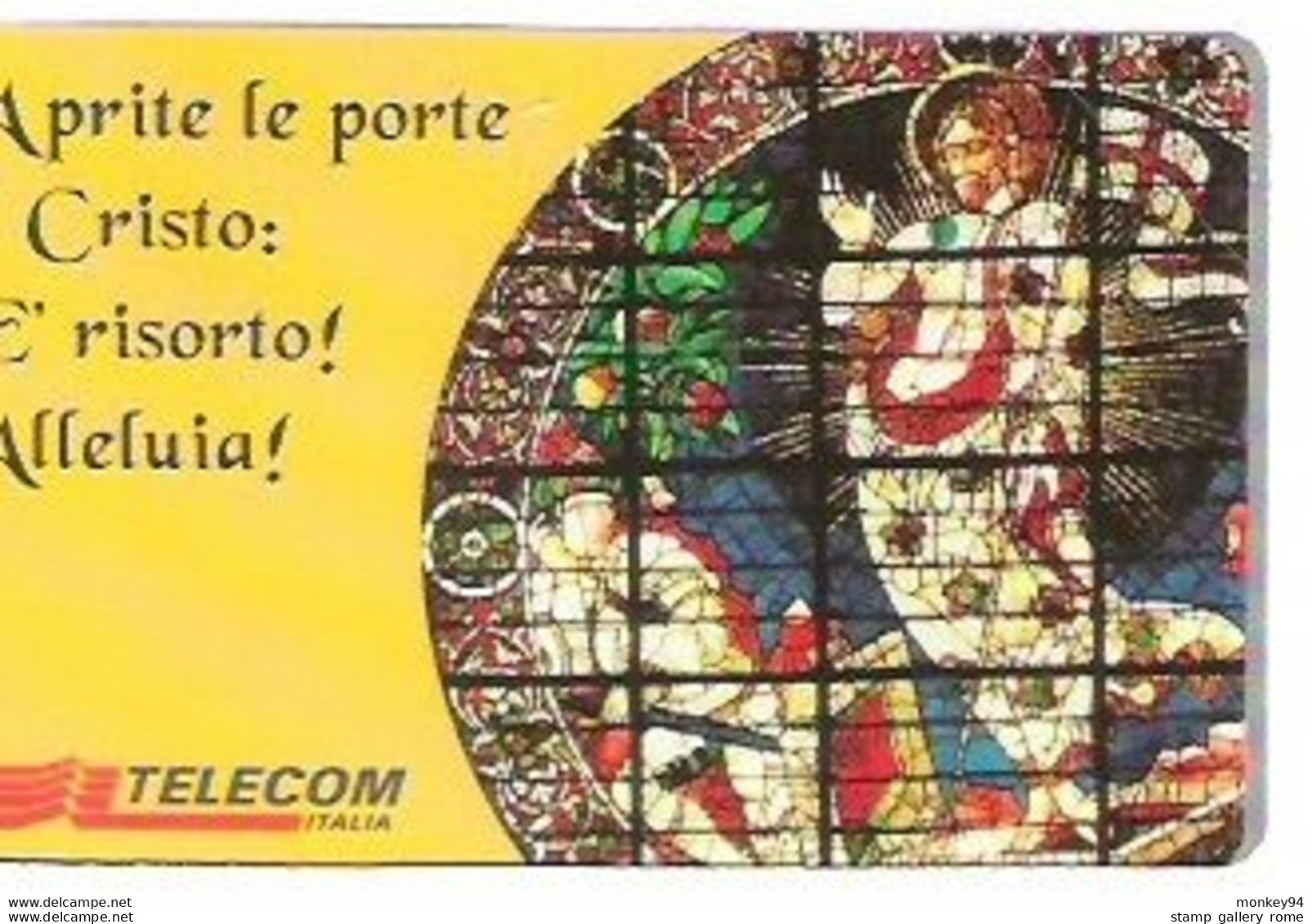 TELECOM - APRITE LE PORTE A CRISTO: E' RISORTO! ALLELUIA ! - USATA LIRE 10000 - GOLDEN 795 - Öff. Sonderausgaben