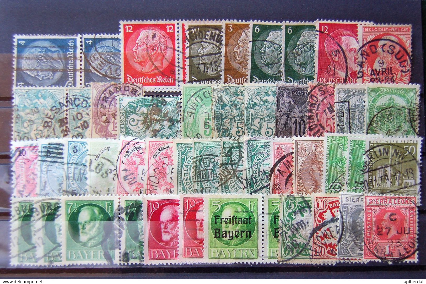 Monde World - Small Batch Of 50 Old Stamps Used  K - Collections (sans Albums)