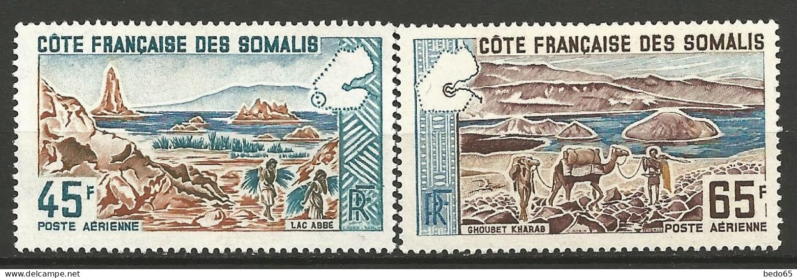 COTE DES SOMALIS PA N° 43 Et 44 NEUF*   CHARNIERE   / Hinge  / MH - Other & Unclassified