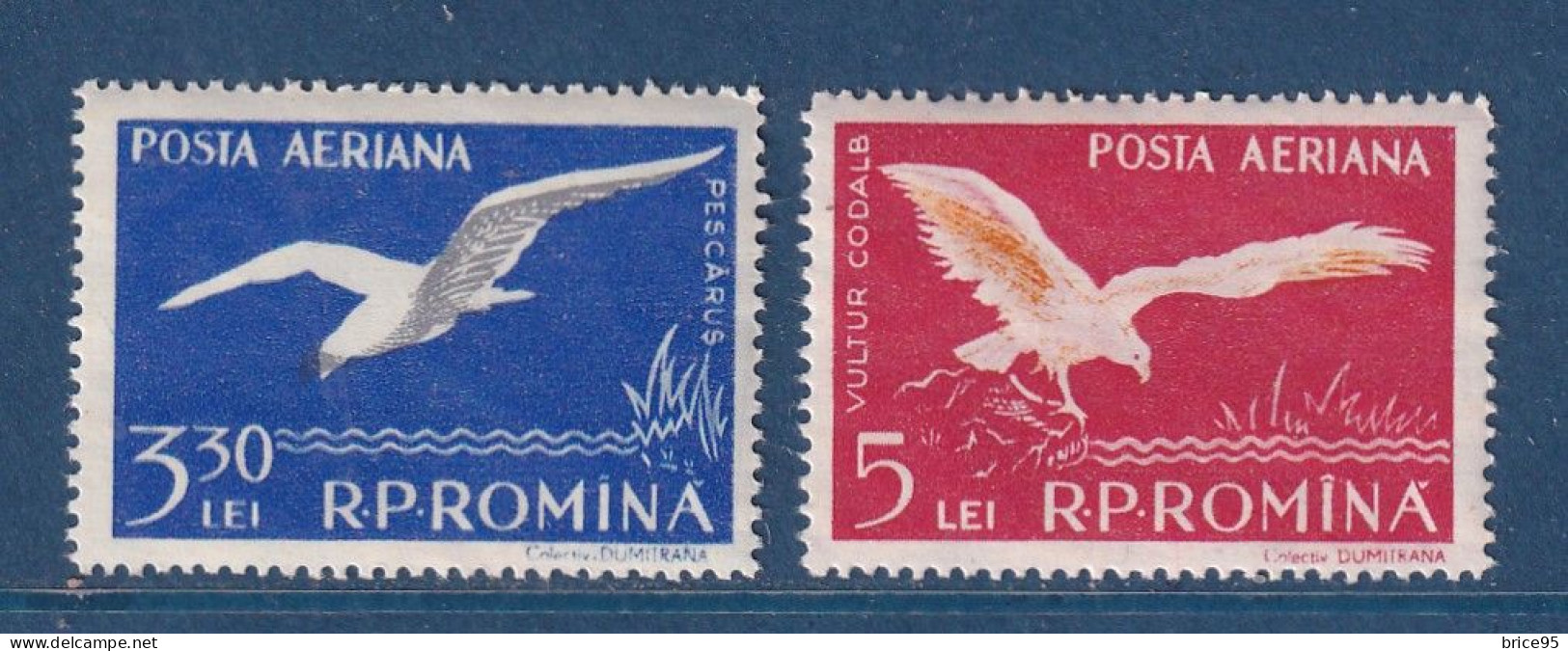 Roumanie - YT PA N° 73 Et 74 ** - Neuf Sans Charnière - Poste Aérienne - 1957 - Neufs