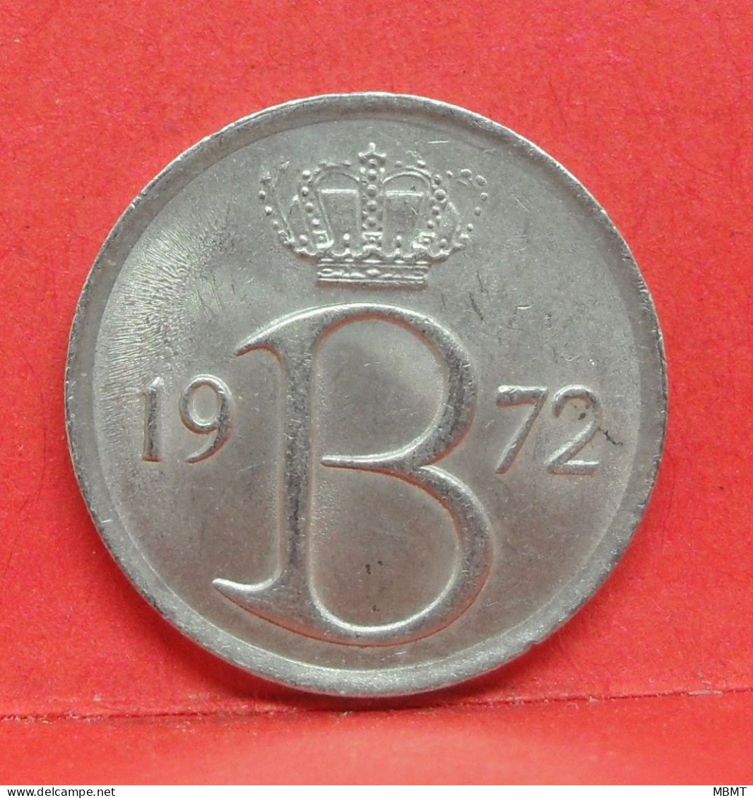 25 Centimes 1972 - TTB - Pièce Monnaie Belgie - Article N°1869 - 25 Cent